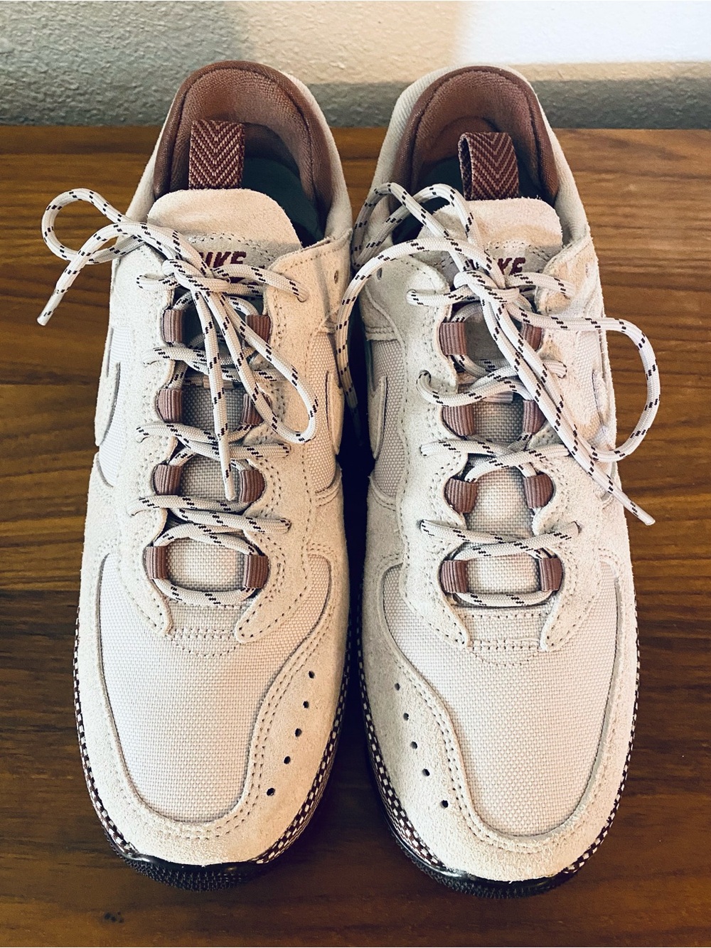 New Nike Air Force 1 Wild Sneakers Women’s 9 Platinum Violet Mauve Leather Suede - Picture 7 of 15